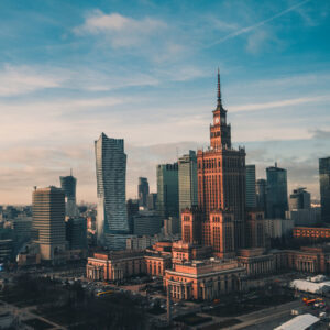 Obraz Wieloczęściowy Warszawa I Widok Na Pałac Kultury