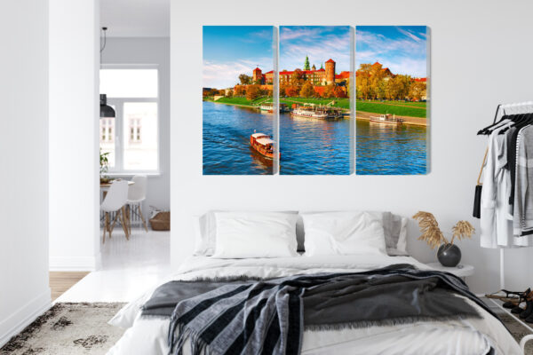 Obraz Wieloczęściowy Zamek Królewski Na Wawelu W Krakowie, Widok Panoramiczny - obrazek 8