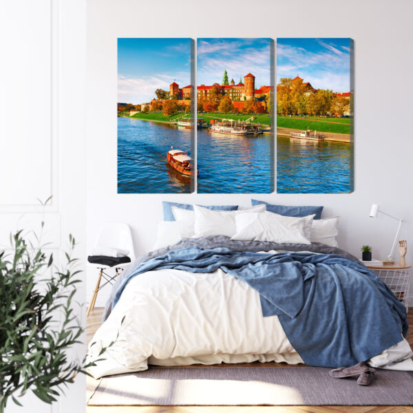 Obraz Wieloczęściowy Zamek Królewski Na Wawelu W Krakowie, Widok Panoramiczny - obrazek 4