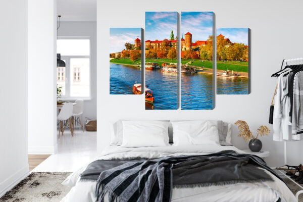 Obraz Wieloczęściowy Zamek Królewski Na Wawelu W Krakowie, Widok Panoramiczny - obrazek 8