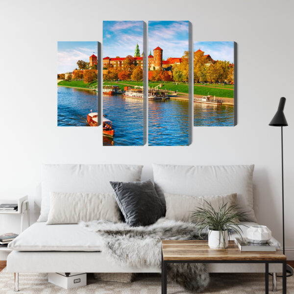 Obraz Wieloczęściowy Zamek Królewski Na Wawelu W Krakowie, Widok Panoramiczny - obrazek 5
