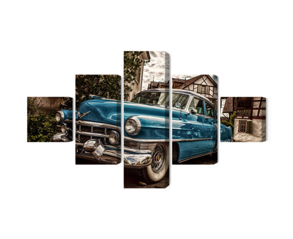 Obraz Wieloczęściowy Niebieski Cadillac Eldorado Z 1953 Roku - obrazek 3