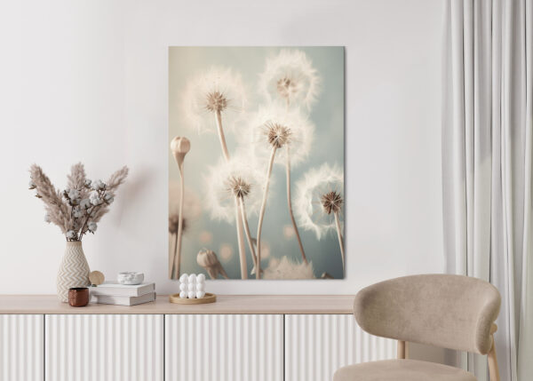 Plakat Delikatne Mniszki Na Pastelowym Tle - obrazek 6
