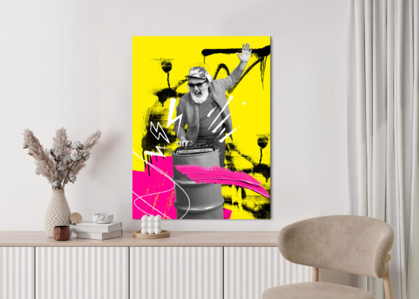 Plakat Dj W Miejskiej Dżungli - Kolorowy Kolaż - obrazek 6