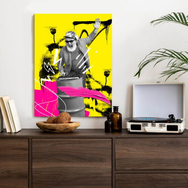 Plakat Dj W Miejskiej Dżungli - Kolorowy Kolaż - obrazek 5