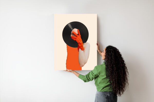 Plakat Muzyka Umysłu Na Płycie Winylowej Kolaż Pop-Art - obrazek 8