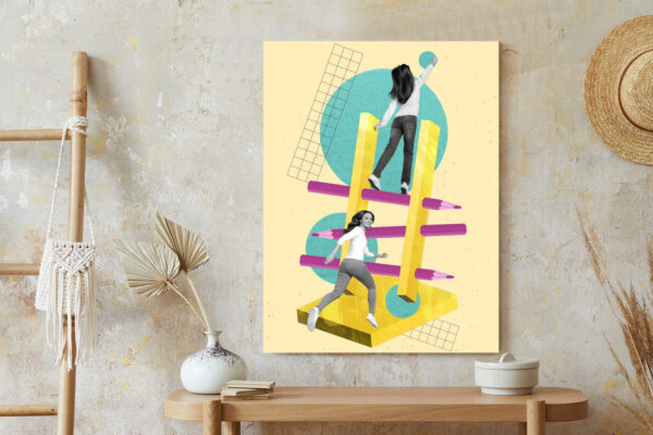 Plakat Droga Na Szczyt - Kolaż W Stylu Pop-Art - obrazek 7