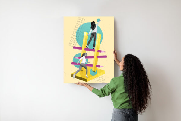 Plakat Droga Na Szczyt - Kolaż W Stylu Pop-Art - obrazek 8