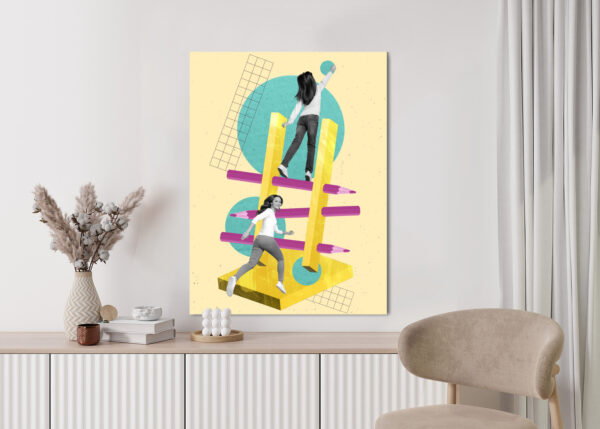Plakat Droga Na Szczyt - Kolaż W Stylu Pop-Art - obrazek 6