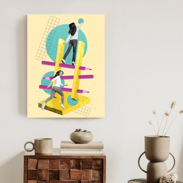 Plakat Droga Na Szczyt - Kolaż W Stylu Pop-Art - obrazek 4