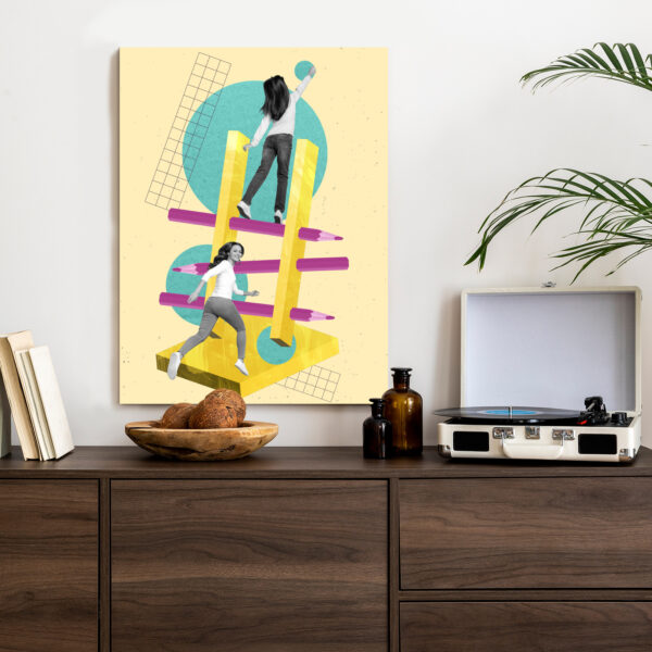 Plakat Droga Na Szczyt - Kolaż W Stylu Pop-Art - obrazek 5