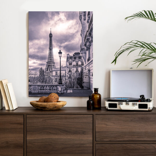 Plakat Paryż Wieża Eiffla W Pochmurny Dzień - obrazek 5