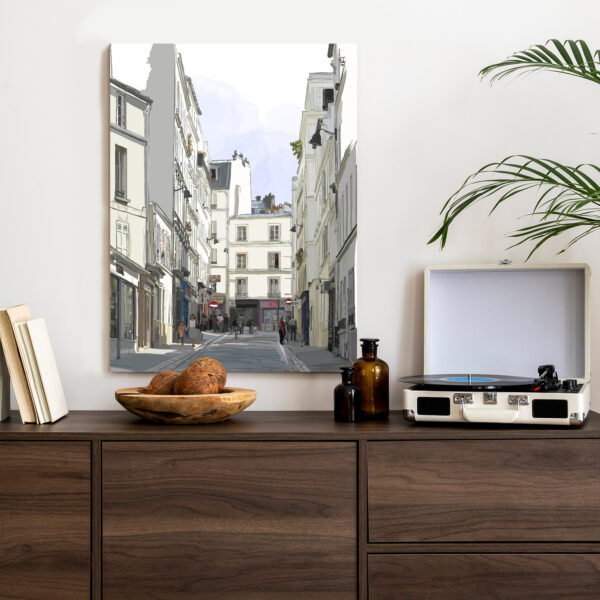 Plakat Uliczka Przy Montmartre W Paryżu - obrazek 5