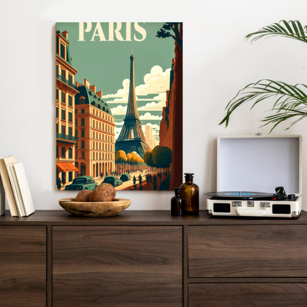 Plakat Retro Pocztówka Z Paryża - obrazek 5