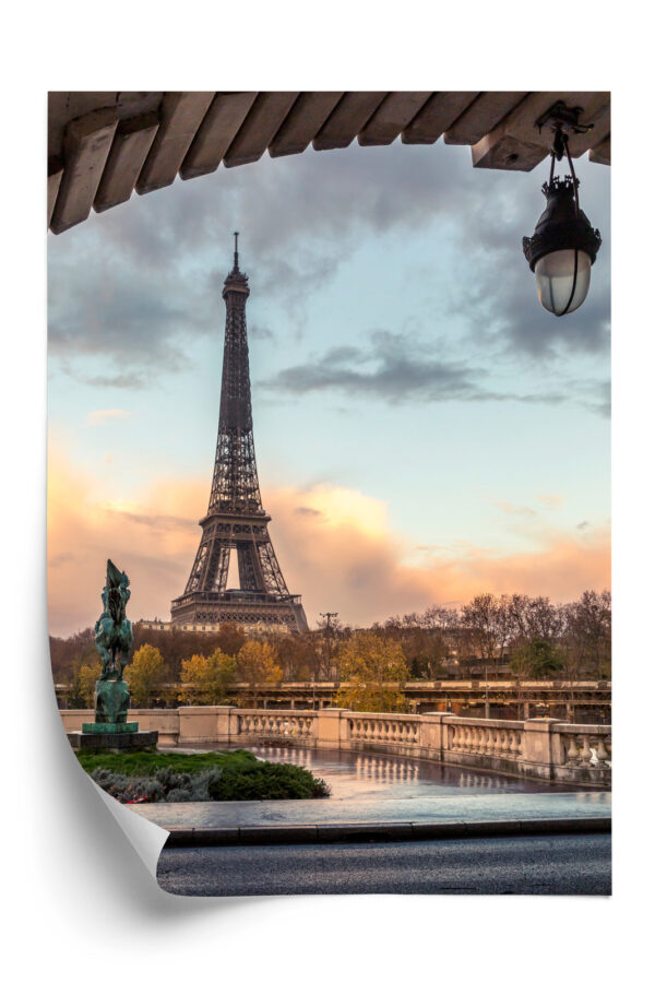 Plakat Widok Na Wieżę Eiffla Z Mostu Bir Hakeim - obrazek 3