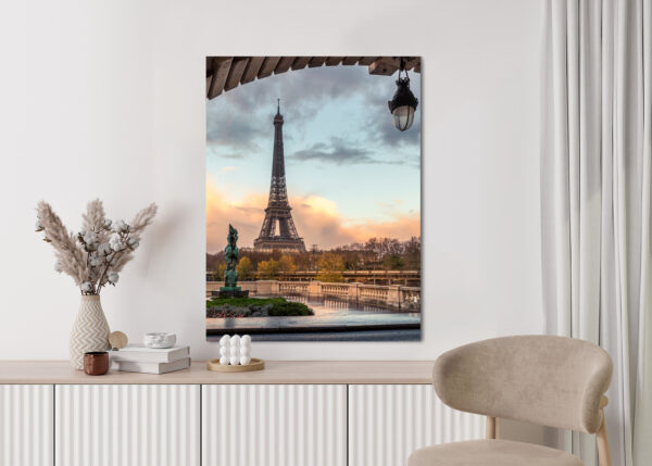 Plakat Widok Na Wieżę Eiffla Z Mostu Bir Hakeim - obrazek 6