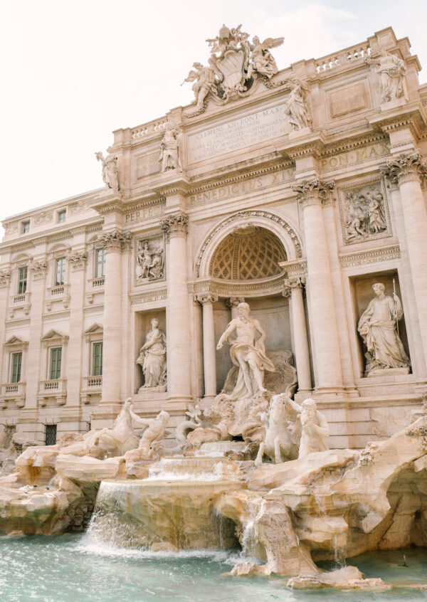 Plakat Fontanna Di Trevi Z Rzeźbami - obrazek 2