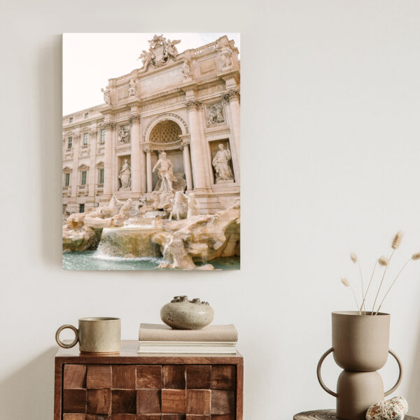 Plakat Fontanna Di Trevi Z Rzeźbami - obrazek 4
