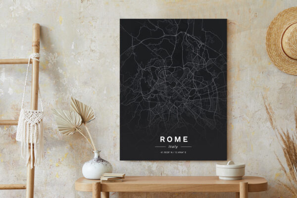Plakat Mapa Rzymu W Minimalistycznym Stylu - obrazek 7