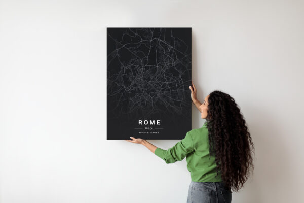 Plakat Mapa Rzymu W Minimalistycznym Stylu - obrazek 8
