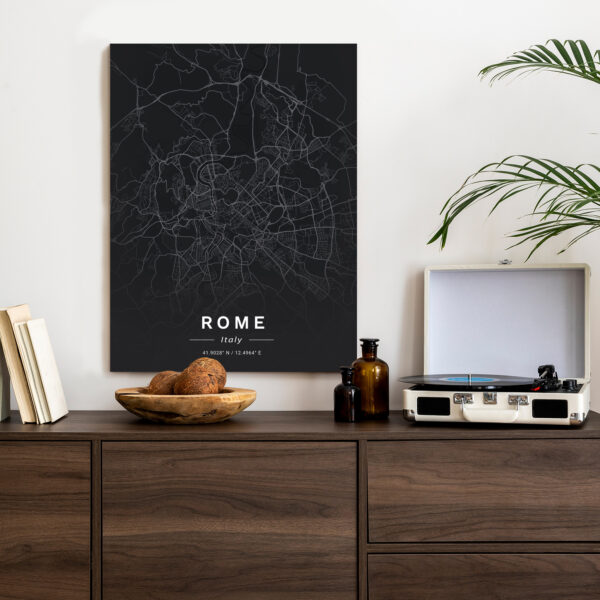Plakat Mapa Rzymu W Minimalistycznym Stylu - obrazek 5