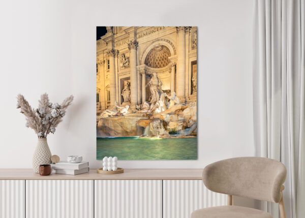 Plakat Fontanna Di Trevi W Rzymie Nocą - obrazek 6