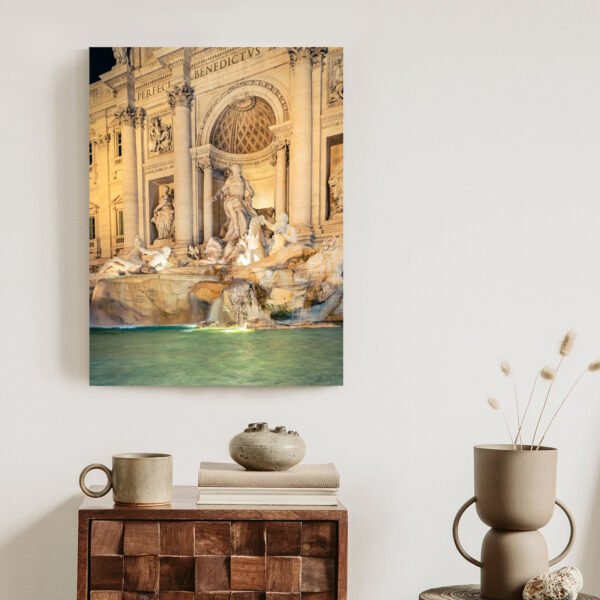 Plakat Fontanna Di Trevi W Rzymie Nocą - obrazek 4