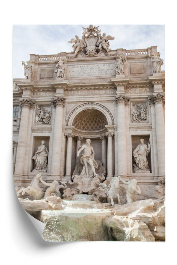 Plakat Rzymska Barokowa Fontanna Di Trevi - obrazek 3