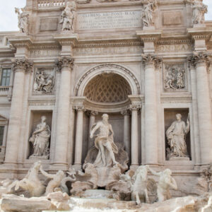 Plakat Rzymska Barokowa Fontanna Di Trevi