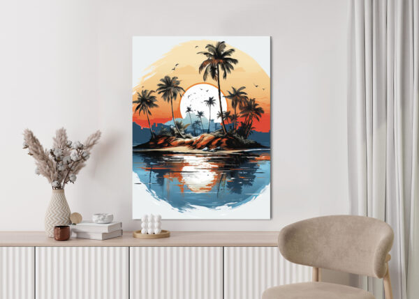 Plakat Tropikalne Palmy Na Bezludnej Wyspie - obrazek 6