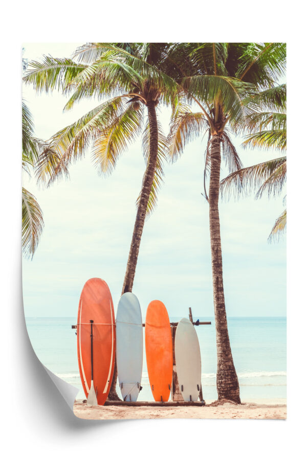 Plakat Surfing I Drzewa Palmowe - obrazek 3