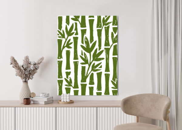 Plakat Zielone Drzewa Bambusowe Z Liśćmi - obrazek 6