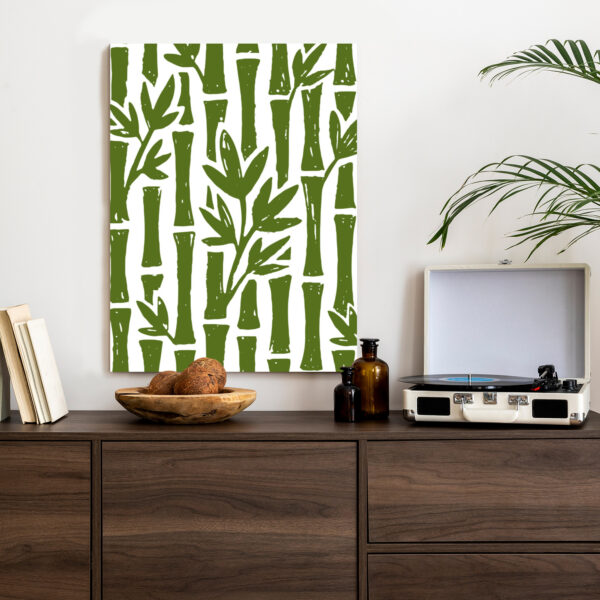 Plakat Zielone Drzewa Bambusowe Z Liśćmi - obrazek 5