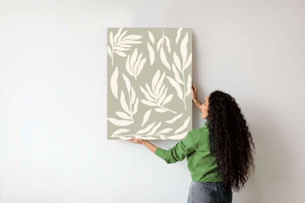 Plakat Grafika Botaniczna Z Beżowymi Liśćmi - obrazek 8