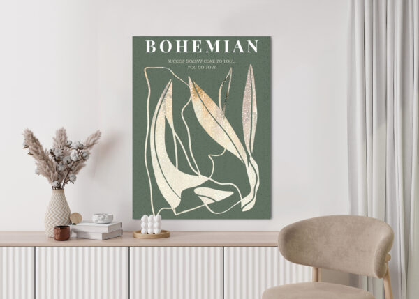 Plakat Nowoczesna Ilustracja Ze Złotymi Elementami - obrazek 6