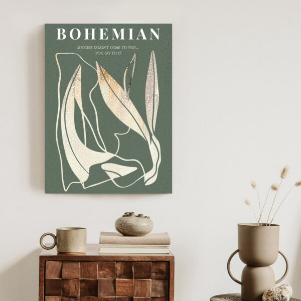 Plakat Nowoczesna Ilustracja Ze Złotymi Elementami - obrazek 4