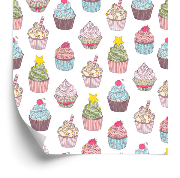 Tapeta Do Kuchni-Kolorowe Muffinki - obrazek 4