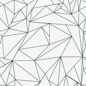 Tapeta Czarno-Biały Wzór Geometryczny