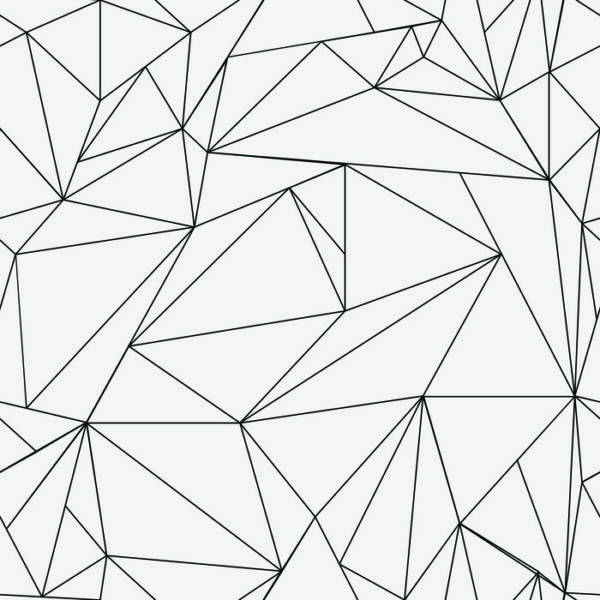 Tapeta Czarno-Biały Wzór Geometryczny