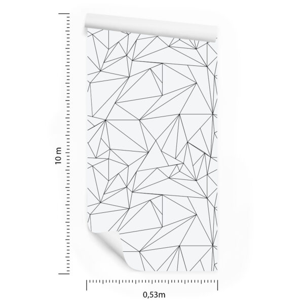 Tapeta Czarno-Biały Wzór Geometryczny - obrazek 3