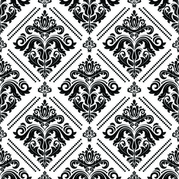 Tapeta Klasyczne Czarno-Białe Ornamenty