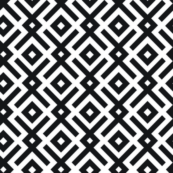 Tapeta Czarno-Biały Wzór Geometryczny
