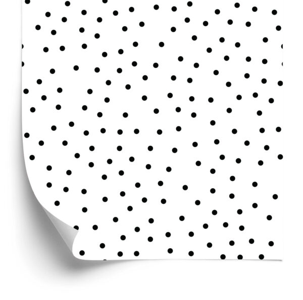 Tapeta Minimalistyczne Czarne Kropki - obrazek 4