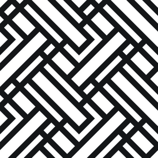 Tapeta Czarno - Białe Wzory Geometryczne