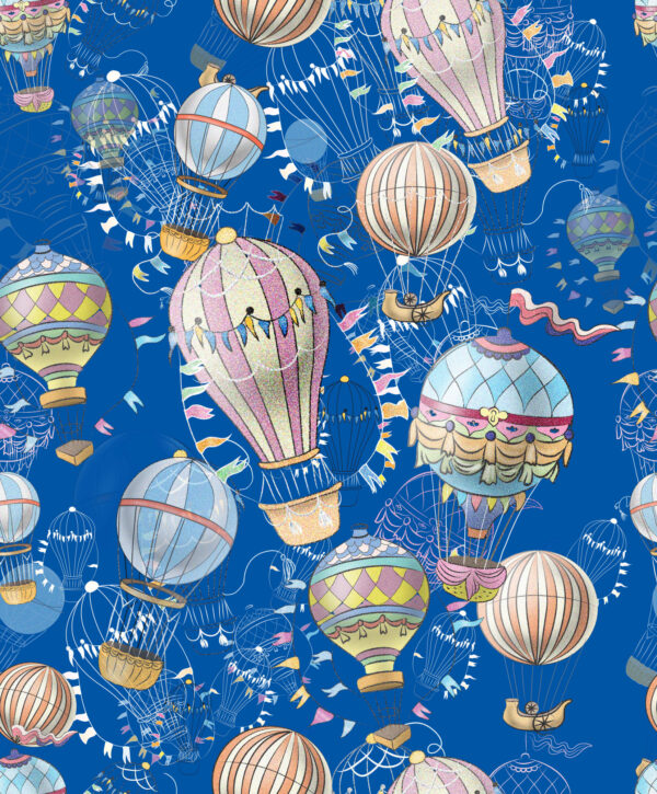 Tapeta Balony Z Niebieskim Tłem - obrazek 2