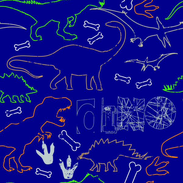 Tapeta Dla Dzieci, Kolorowe Dinozaury, Zwierzęta - obrazek 2