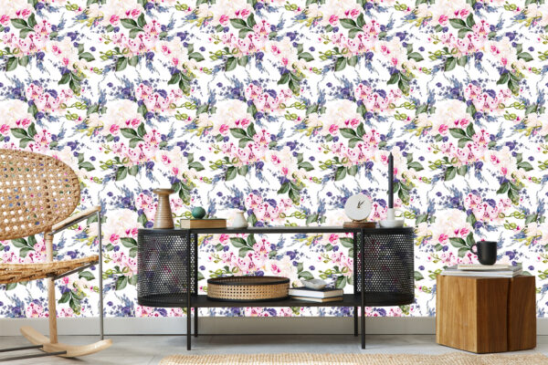 Tapeta Do Salonu Zieleń Kwiaty Storczyki Orchidea - obrazek 7