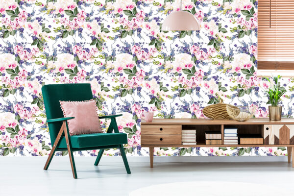 Tapeta Do Salonu Zieleń Kwiaty Storczyki Orchidea - obrazek 8