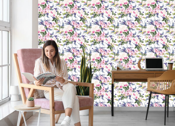 Tapeta Do Salonu Zieleń Kwiaty Storczyki Orchidea - obrazek 9