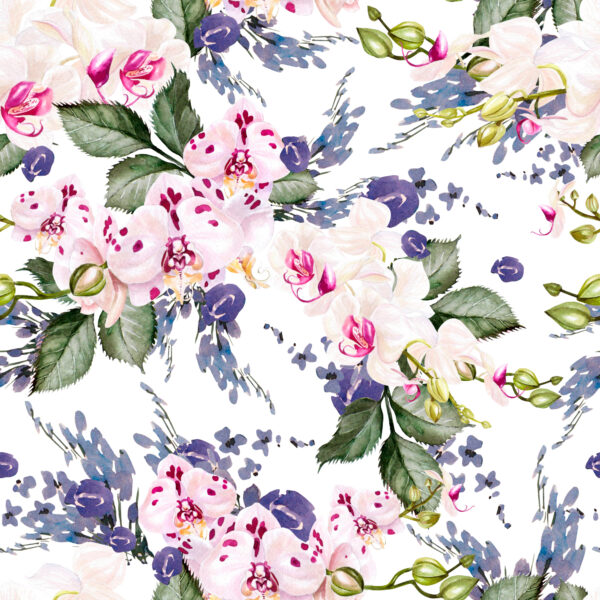 Tapeta Do Salonu Zieleń Kwiaty Storczyki Orchidea - obrazek 2
